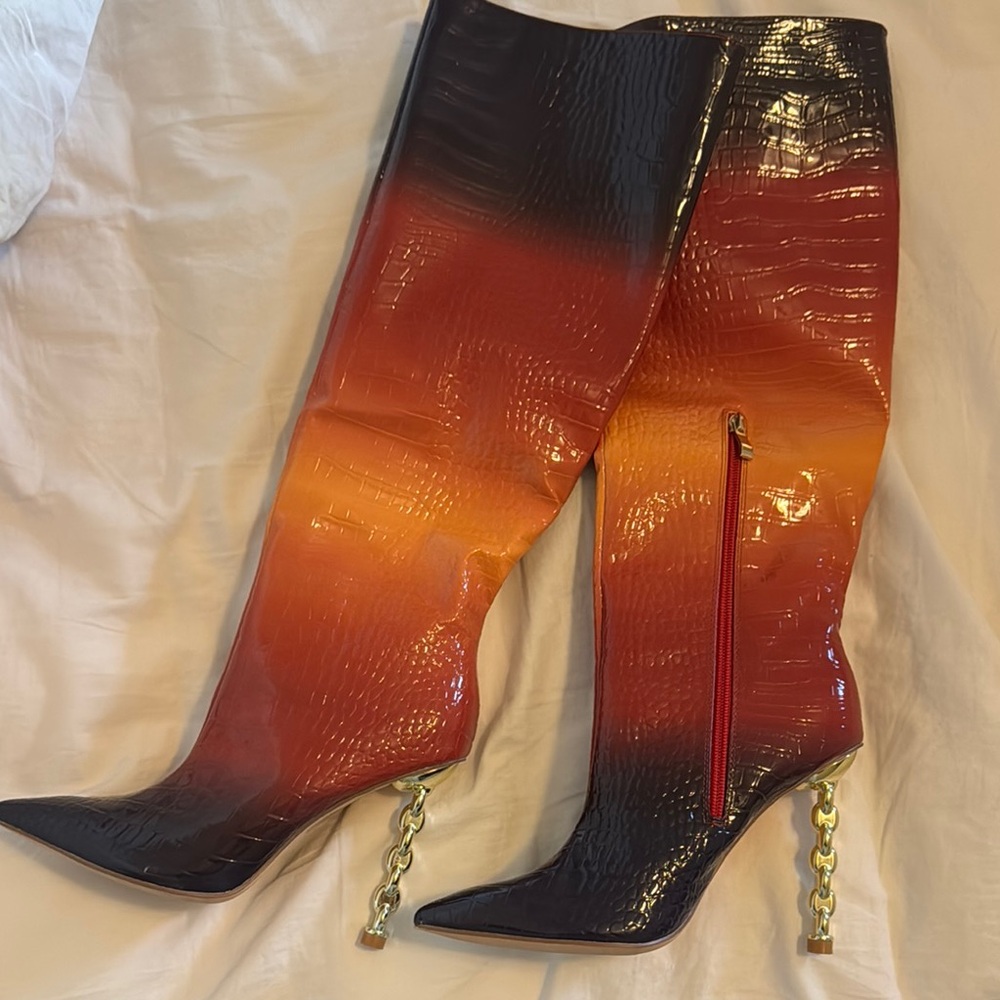 Gradient High Heel Boots